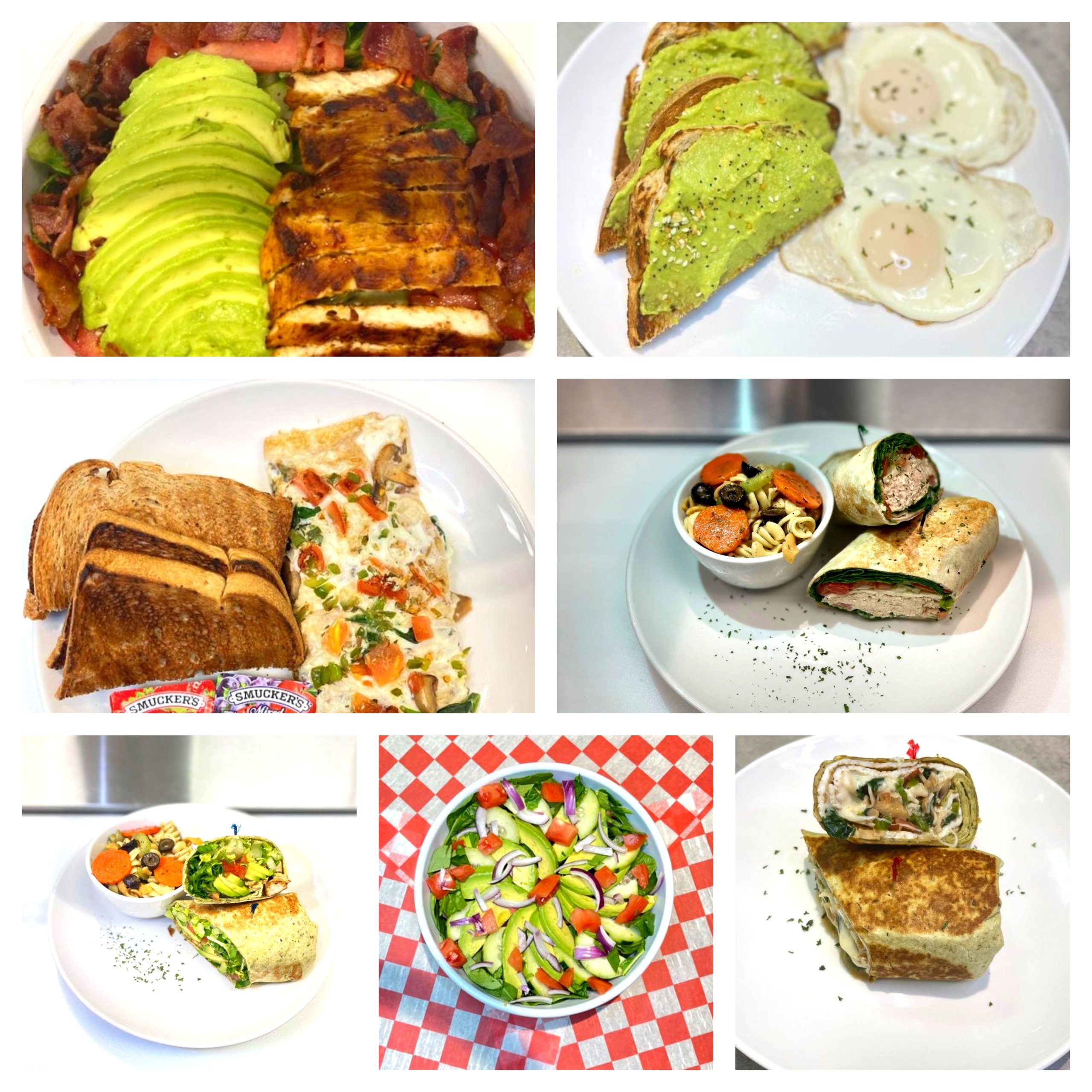 Korner Cafe specialties collage